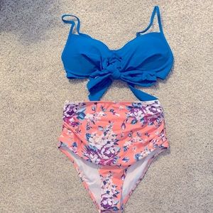 Brand New! Cupshe Two Piece High-waisted Bikini